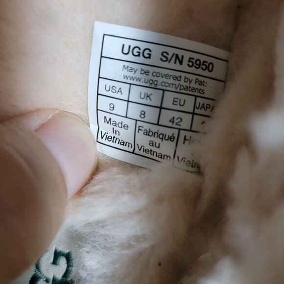 NEW UGG Tasman Suede Wool Slipper Shoe Mens 9 Cozy Warm Casual Green - Picture 7 of 9